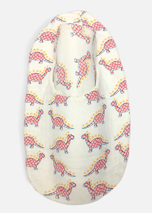 Newborn Bib Burp Cloth - Dino